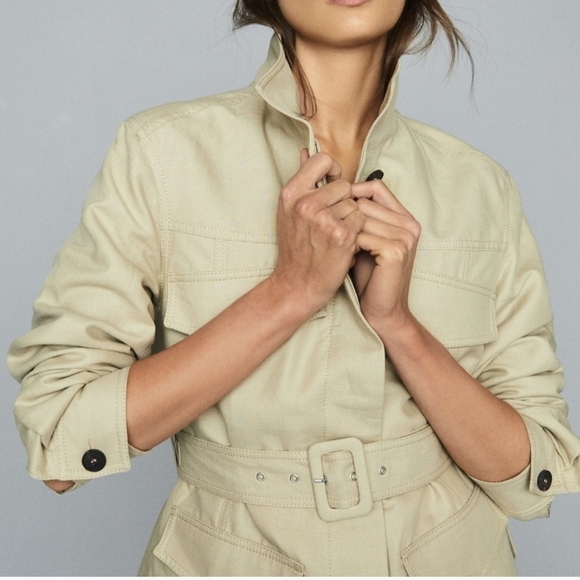 REISS Eden belted utility jacket new - Picture 2 of 15